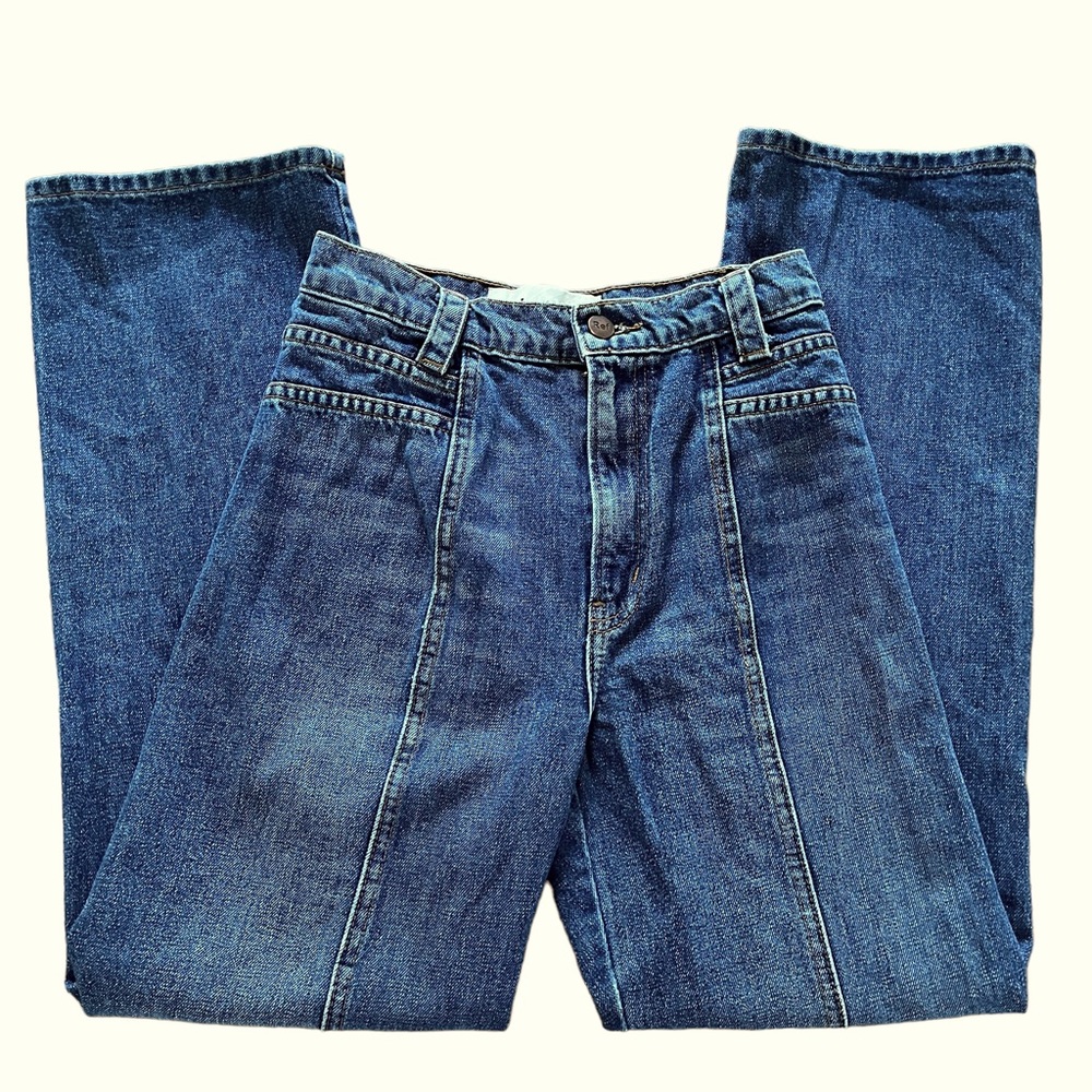 SOLD⭐️SOLD⭐️Reformation 70s Stud Jean High Waisted Crop Baltic Wash Jeans 25 - Picture 2 of 10